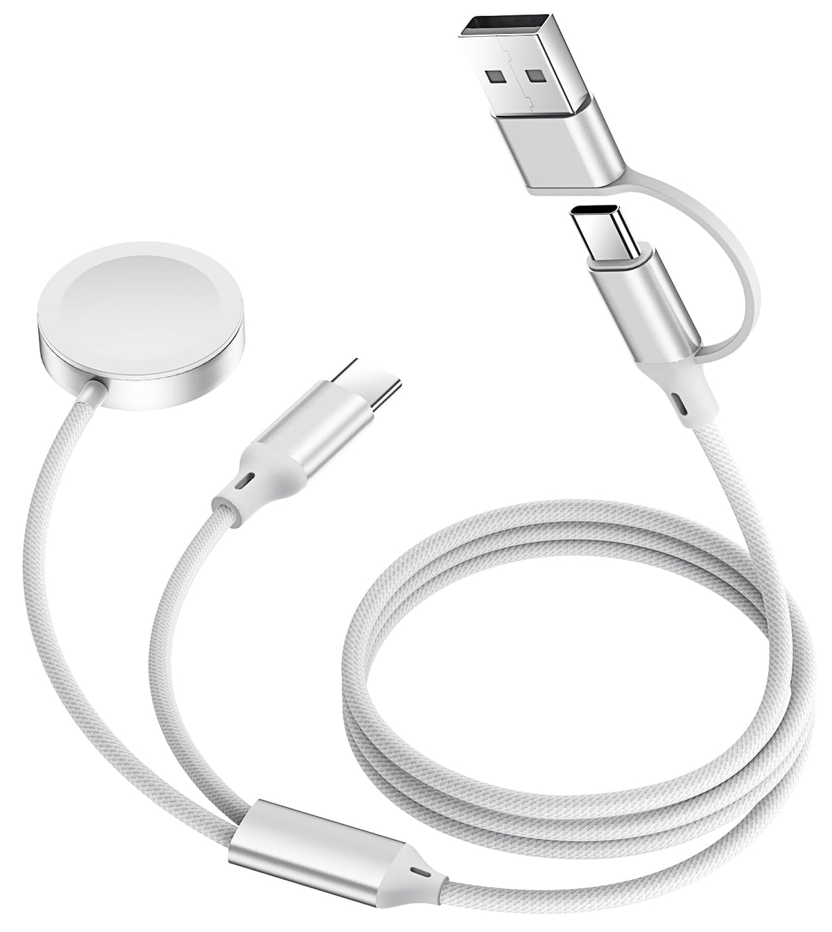 Verilux® 𝟐𝟎𝟐𝟓 𝐔𝐩𝐠𝐫𝐚𝐝𝐞𝐝 for Watch Charger,[USB A/C Dual Port Cable]