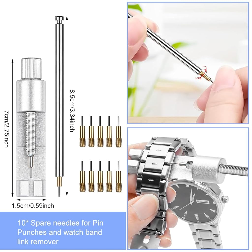 Serplex® Watch Repair Kit Watch Repair Screwdriver Set for Battery Replacement, Strap Adjustment, Back Case Opening Multipurpose Essential Tools for Watch Repair Kit with Tool Bags