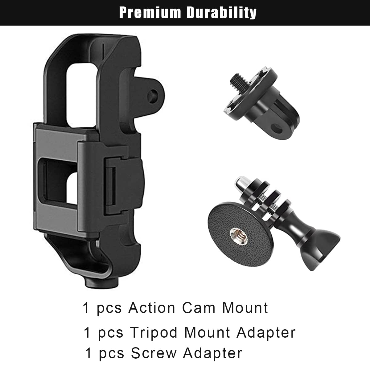 ZORBES® DJI Osmo Pocket Accessories Anti-Scratch Cover Mount Stand Bracket for DJI Osmo Pocket for DJI Pocket 2,Action Camera Mount Bracket - Black