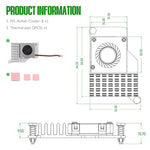 Verilux Cooler for Raspberry Pi 5 with 8000 RPM PWM Blower Fan and Aluminum Heatsink | Temperature-Controlled Cooling