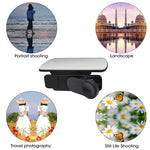 Zeitel® Smartphone Camera Reflection Mirror Clip Kit Mobile Phone Reflective Shooting Clip Sky Mirror Mobile Phone Reflective Camera Clip Reflector Adjustable Phone Camera Mirror Reflection Clip Kit