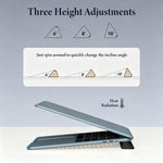 ZORBES 3-in-1 Silicone Laptop Stand