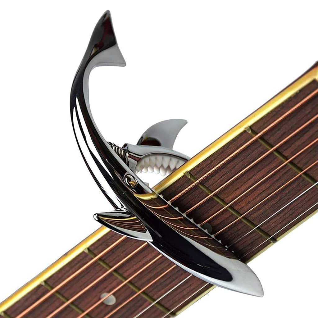 ZORBES® Guitar Capo for Acoustic and Electric Guitars, Creative Capo Zinc Alloy Guitar Capo for Ukulele, Electric And Acoustic Guitars (Black)