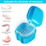 Verilux® Portable Sanitary Plastic Storage Denture Box Case