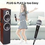 ZORBES® Handheld Wired Microphone, Cardioid Dynamic Vocal Mic with 11ft Cable and ON/Off Switch, Ideally Suited for Speakers, Karaoke Singing Machine, Amp or Mixer, Black