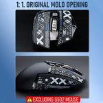 Verilux Mouse Grip Tape for Logitech G Pro (Light Black)