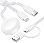 ZORBES® Upgraded 3 in 2 USB C Cable for Watch Charger