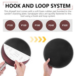 Serplex® 49-Inch Ceiling Sander Stainless Steel Long Rod Swivel Drywall Sanding Disc, 5 Replacement Adhesive Polishing Pads, Drywall Pole Sander Manual Wall Grinder for Wall, Ceiling