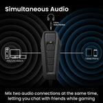 Verilux USB External Sound Card for Gaming and Chat featuring 7.1 Surround Sound | Dual Audio Streams for PS5 PS4 PC