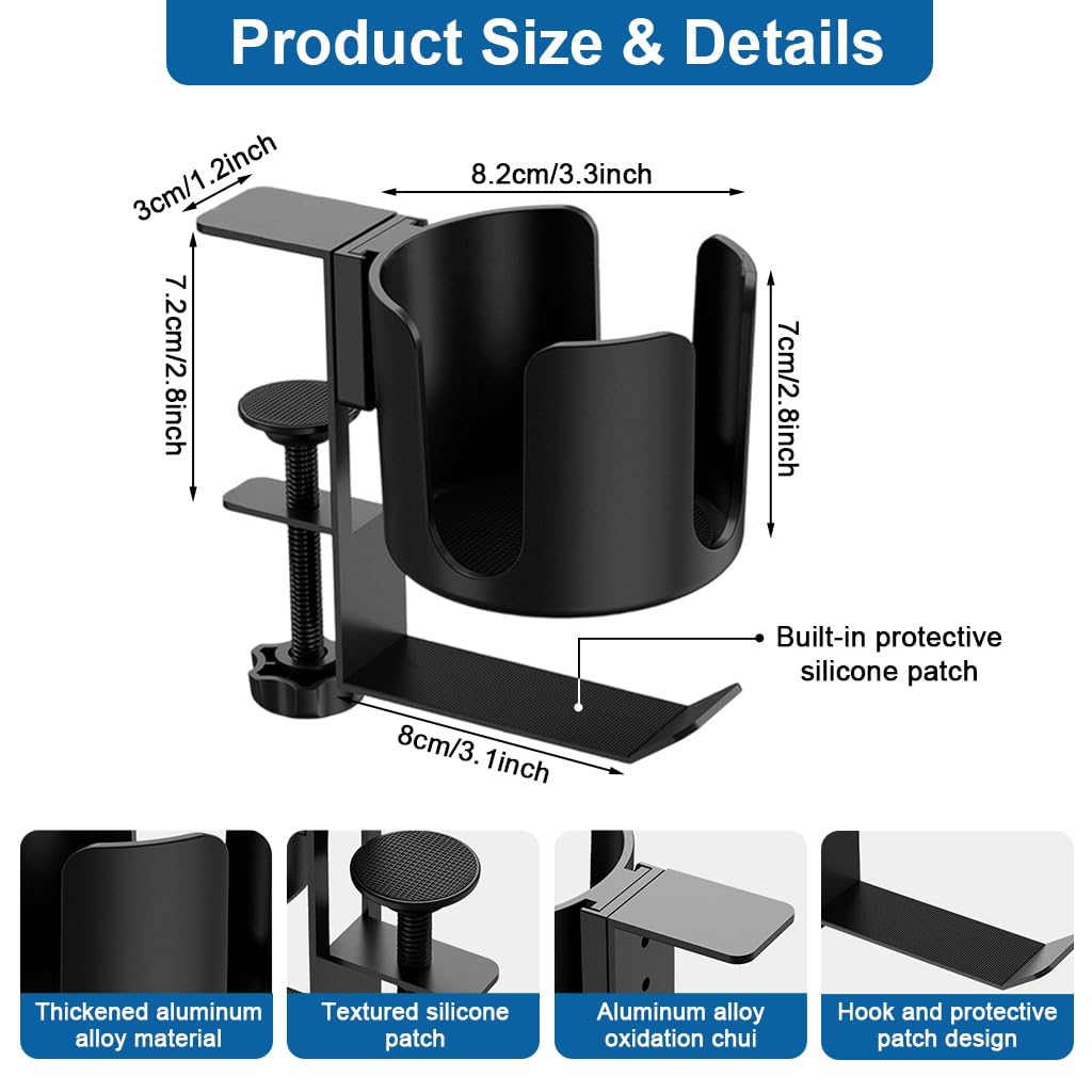 ZORBES Desk Cup & Headphone Holder