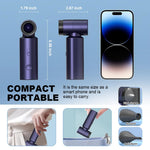 Verilux Electric Air Blower for Home and Car with 80000 RPM Turbo Motor | USB Cordless Mini Cleaner