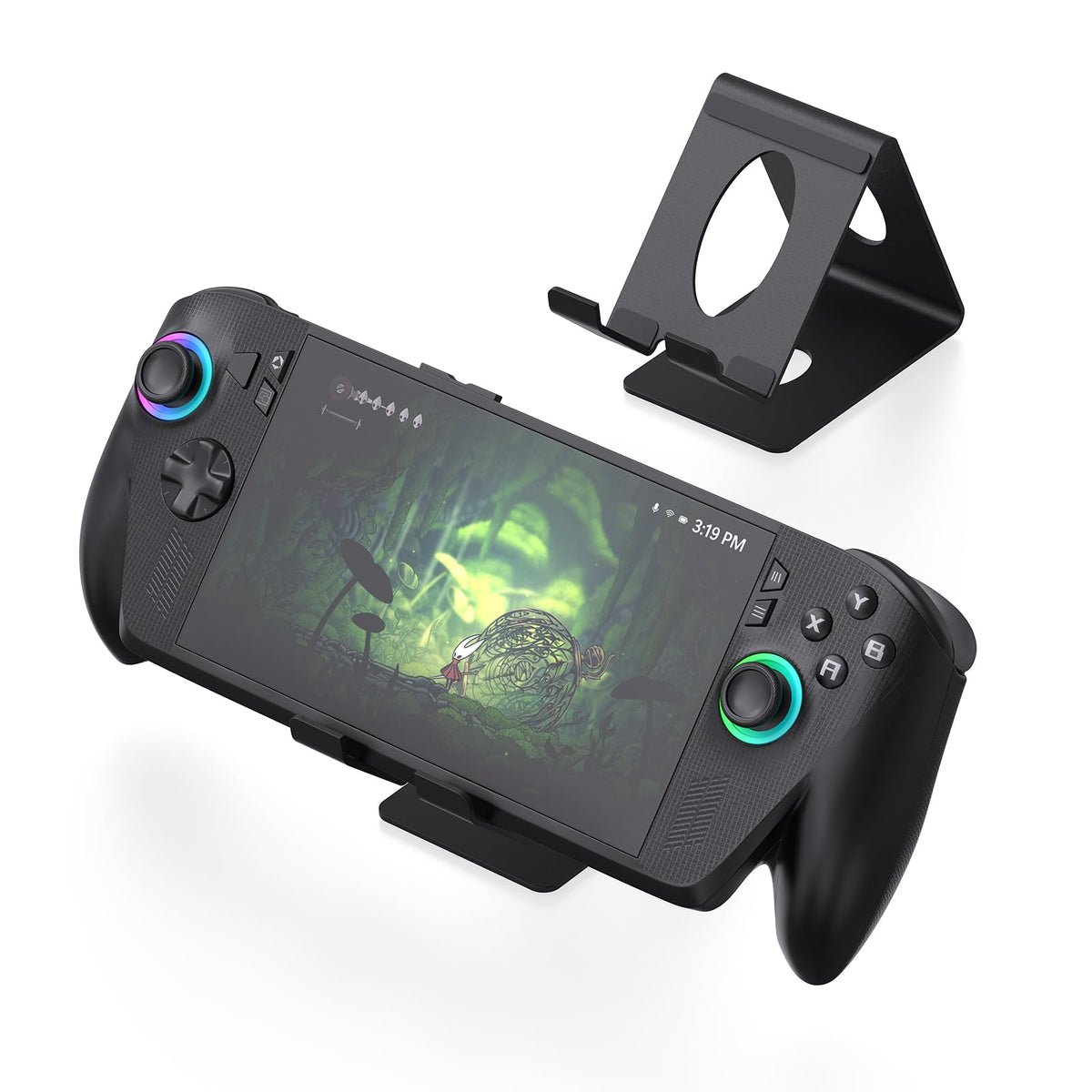 ZORBES® Metal Gamepad Desk Stand with Cooling Design, Anti-Slip Controller Display Holder Compatible with ROG Ally/Ally X, Xbox, PlayStation Portal, Steam Deck & Switch 2