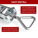 Serplex 6-Piece Adjustable Toggle Latches