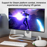 Verilux Link Cable for Meta Quest VR Headsets with 5Gbps Speed and L Shaped Connector | 5M Length