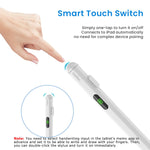Verilux® Stylus Pen for iPad 2018 and Later iPad Stylus Pen with LCD Power Display High Precision & Double Tap ON/Off for Apple Pencil Palm Rejection Smart Pen for Tablet with Tilt Sensitivity