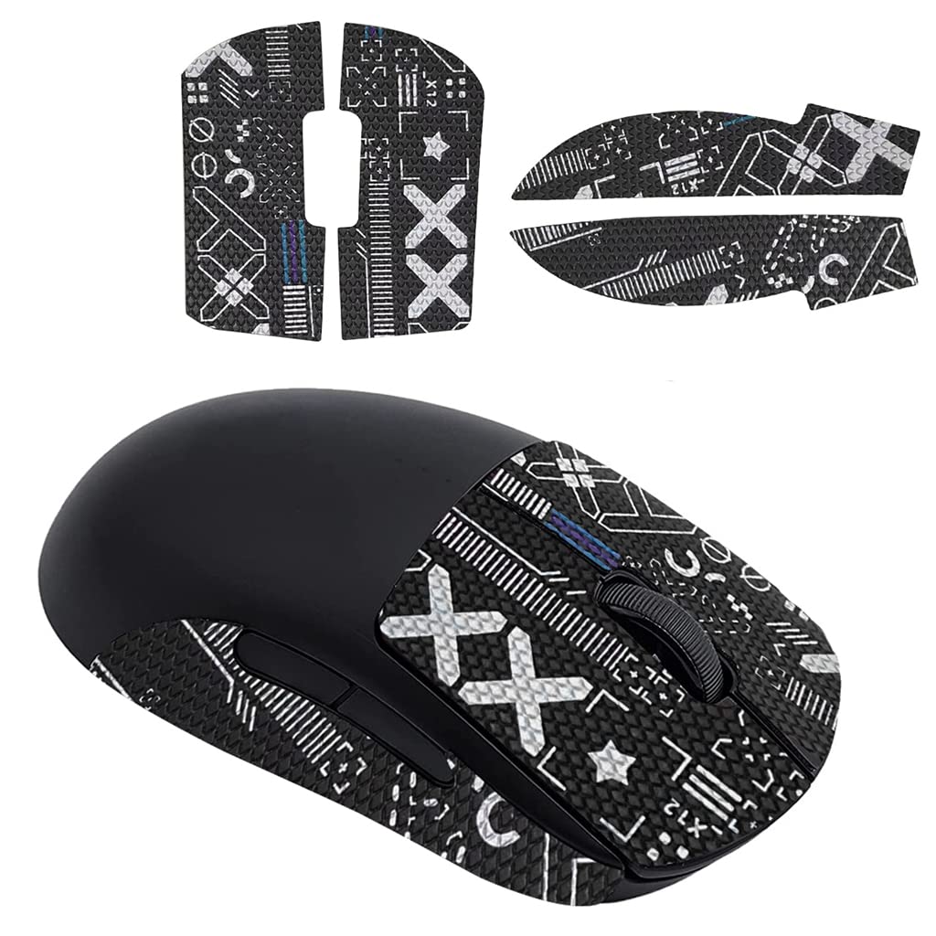 Verilux Mouse Grip Tape for Logitech G Pro Wireless featuring 0.5mm 3D texture | sweat resistant self adhesive design