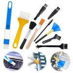 ZORBES® 10 Piece Electronics Cleaning Brush Kit, Assorted Multipurpose Keyboard Cleaning Brush Kit, Portable Dust Brushes for Computer Keyboard Printer Car Dashboard Camera Maintenance