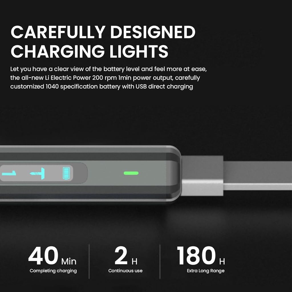 ZORBES® Mini Electric Screwdriver Precision Mini Electric Screwdriver with 40 Bits & Tools Cordless Screwdriver with LED,