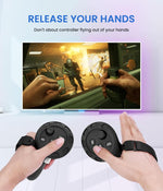 Verilux Silicone Cover Set for Oculus Quest 3 with 7 pcs full VR protection | includes controller grips and breathable face cover
