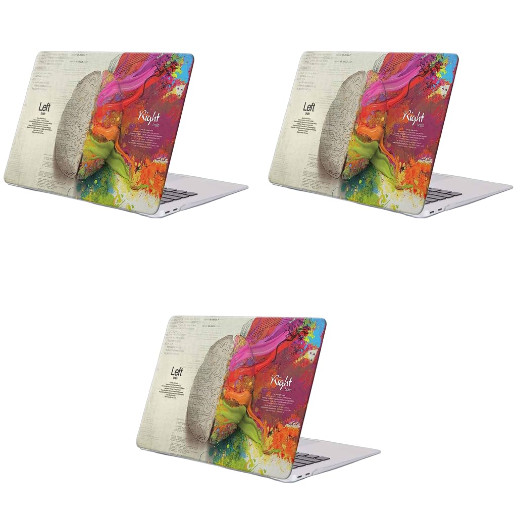 Verilux Laptop Cover for MacBook Air 13.3 Inch with 2 Piece Snap Design and Color Print | Hard PC Shell