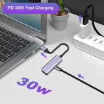Verilux Type C to USB Adapter with 3.5mm Jack for Charging and Calls featuring 30W PD | Metal Housing