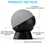 ZORBES Speaker Desk Holder for Amazon Echo Dot 4th and 5th Gen with Bowl Shape Design | Cable Slot and Elevated Placement