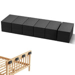 Serplex® 20Pcs EVA Furniture Wall Protectors, Black Headboard Stoppers for Wall, Wall Protector from Furniture, 10Pcs EVA Foam Pads+10Pcs Felt Pads Bed Bumper, Chair,Bed,Sofa,Cabinet-Black