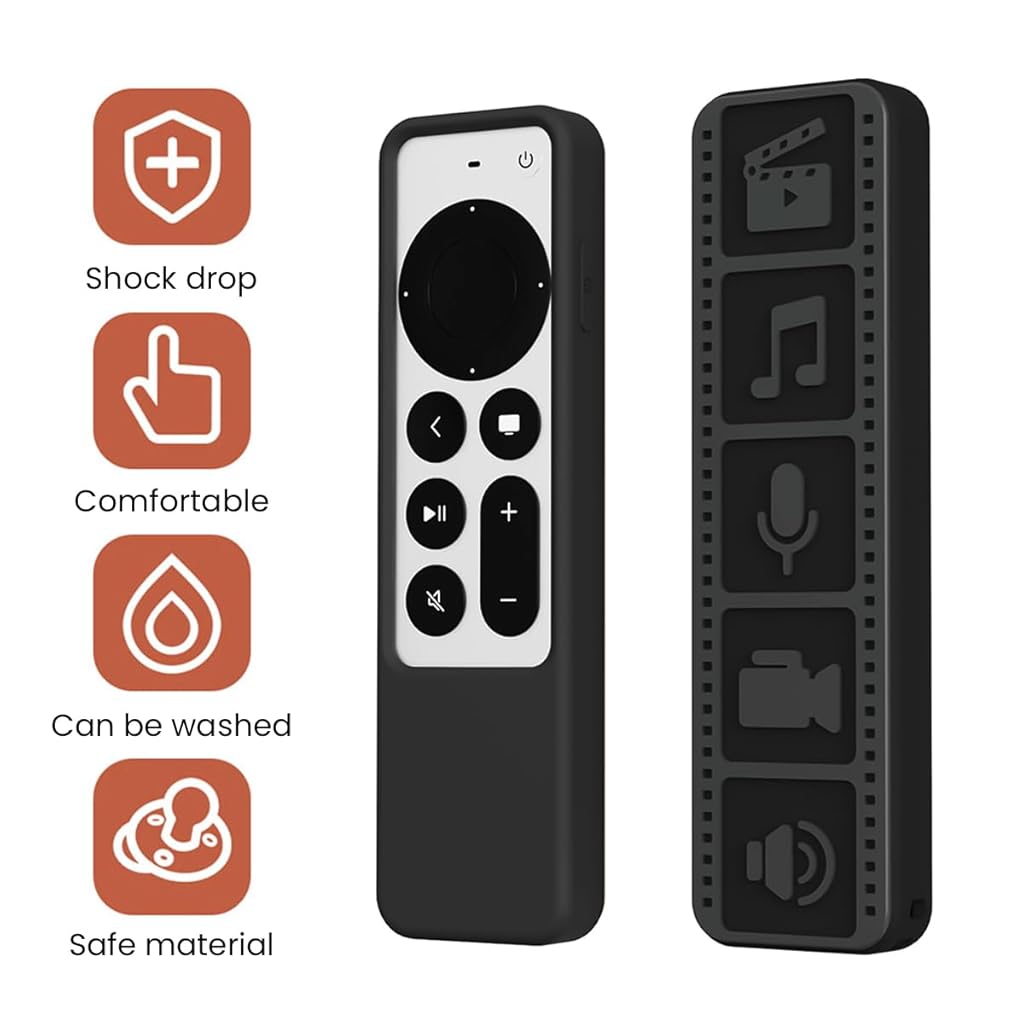 ZORBES® Silicone Remote Case for Apple TV 4K