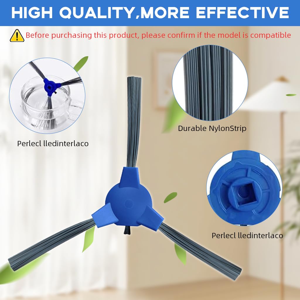 Verilux Replacement Accessories for Eufy RoboVac with 4 Filters 4 Side Brushes and Roller Brush