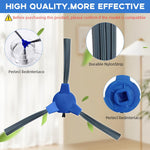 Verilux® Replacement Accessories for Eufy RoboVac, Includes 4Pcs Unibody Filters, 4 Side Brushes, 1 Rolling Brush and 1 Cleaning Brush, Compatible with 11S Max, 15C Max, 30C Max, G20, G30, G30 Edge