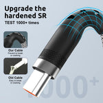 Verilux Type C Charging Cable 10ft 62W PD Fast Charge with Nylon Braid | 480Mbps Data Transfer