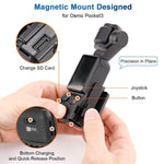 ZORBES® Compatible with D-JI, Magnetic Wall Mount Folding Bracket for Pocket 3 Action Camera, Adjustable Magnetic Wall Holder, Ultra Strong Magnetic Base, Portable Outdoor Filming Accessories