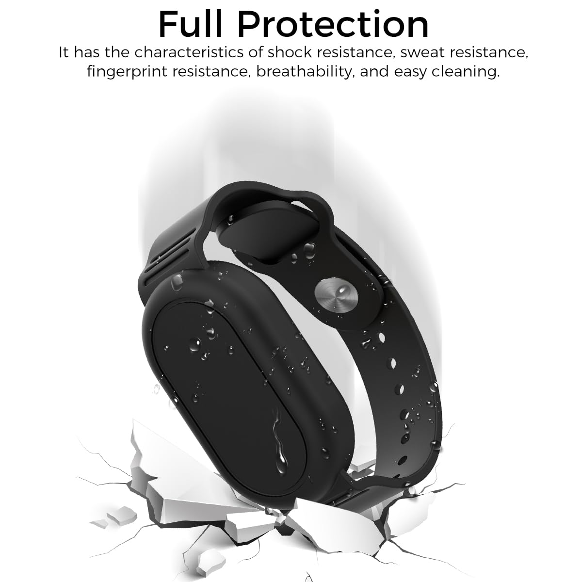 ZORBES® Silicone SmartTag 2 Bracelet for Samsung Galaxy SmartTag 2 Waterproof Silicone Wristband Cover Protective Case for SmartTag 2 for Backpack, Kids, Elders, Luggage, Pets 2Pcs (Black+Blue)