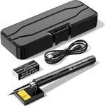 Serplex® Cordless Electric Soldering Iron Pen, USB Rechargeable, Quick Heat-Up, Adjustable Temperature for Precision Work, Includes Stand, USB Cable & Storage Case, Ideal for DIY and Jewelry Tasks