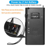 ZORBES AM/FM Pocket Radio with Speaker & Headphone Jack