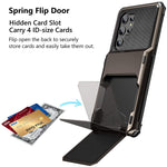 ZORBES® Phone Cover for Samsung Galaxy S23 Ultra Case, Phone Case Cover with Hidden Card Slot Shockproof for Samsung Galaxy S23 Ultra, TPU Framed Phone Case for Samsung S23 Back Cover (6.8''), Grey