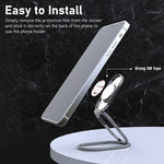ZORBES® Mobile Stand Foldable Phone Stand 3M Self-Adhesive Metal Desktop Phone Stand Holder Mobile Back Holder Grip Folding Phone Grip Holder Mobile Ring Holder Compatible with Most Smartphones