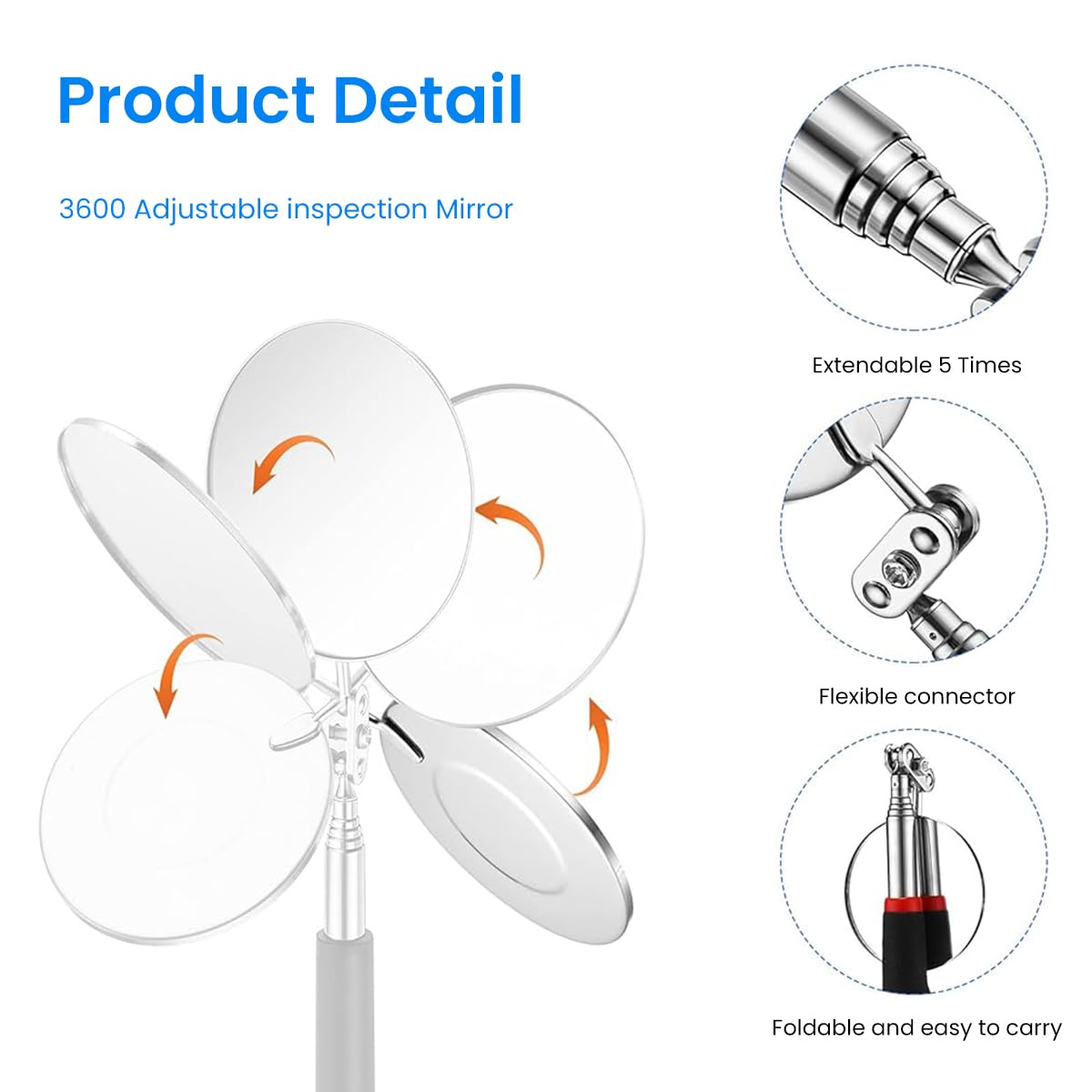 Serplex 4Pcs Magnetic Pickup Tool Set