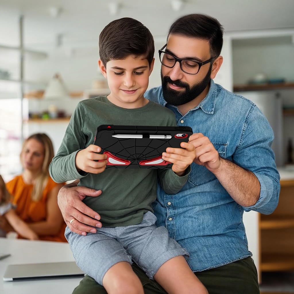 ZORBES® Case for iPad 10th Generation 11 Inch 2025 Cover with Pen Holder Screen Protector Strap Kids Boys Thickned Cornor