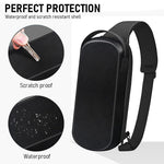 Verilux Steam Deck Carrying Case for Travel with EVA Hard Shell and Shoulder Strap | Waterproof Organizer Bag