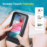 ZORBES® Waterproof Phone Sling Bag for 7'' Phone and Below IPX8 Dual-Pocket Waterproof Phone Pouch with Lanyard Universal Transparent Diving Phone Bag for Phone, Earphone, Keys, Cash