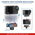 ZORBES® Action Camera Mount for Osmo Action 5 Pro / 4/3 Magnetic Quick Release Metal Base Mount