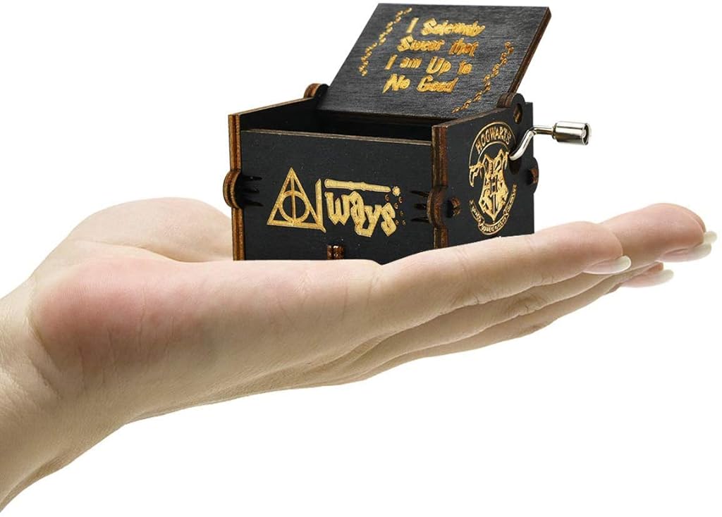 ZORBES® Caja de música de Harry Potter, caja de música clásica de madera con manivela, regalos de cumpleaños para niñas y niños, regalos de Diwali para niños, amigos y familiares