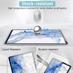 ZORBES® 2 Pack Tempered Glass Screen Protector HD Anti-glare Screen Film Guard for Samsung Galaxy Tab S8 Plus 2022 / Tab S7 FE 2021 / Tab S7 Plus 2020 Release SM-T970 SM-T975 SM-T976, 12.4 Inch