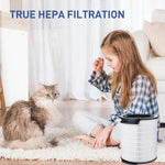 Verilux® Ture HEPA Filter Replacement Ture HEPA Filter for Philips 1000i Series Air Purifier Universal Cylindrical HEPA Filter Compatible with AC1715/70, AC1715/41, AC1715/30, Part FY1700/30