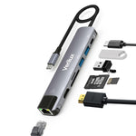 7 in 1 USB C Hub Type C to 4K HDMI Output