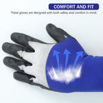Serplex® Electrical Insulated Gloves 500V Voltage Resistance, Flame Retardant, Non-Slip Rubber Design for Electricians, High Voltage Work, Safety, L