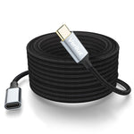 Verilux USB C Extension Cable 5M 16.4Ft with Smart Chip and Metal Connectors | Fast Charging for iPhone and MacBook