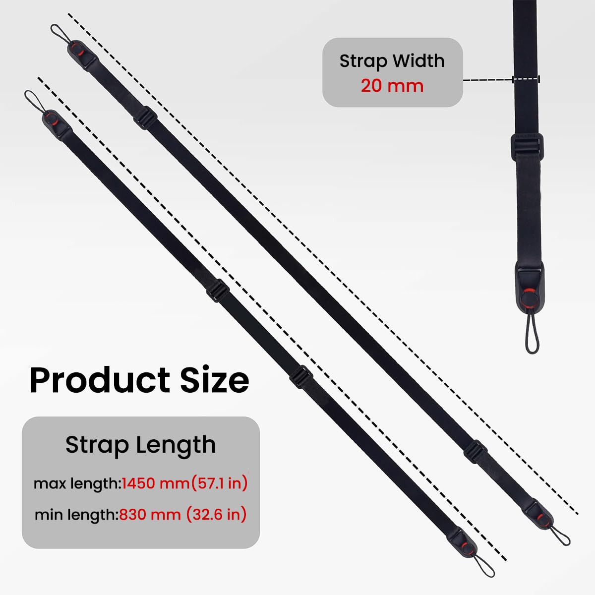 ZORBES® Camera Lanyard & Wrist Strap Nylon Webbing Adjustable Quick Release Camera Hand Strap Universal Camera Lanyard Hand Straps Grip Lanyard Sony Nikon Fujifilm