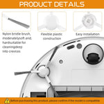 Verilux® 3pcs Replacement Side Brushes for Dreame L10s Ultra Robust Nylon Bristle Side Brushes Spare Side Brushes